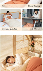 Adult Thickened Sleeping Bag - Outdoor Camping Travel Office Portable Cold-Resistant