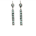 Blazin Roxx Turquoise Stone Bar French Hook Earrings