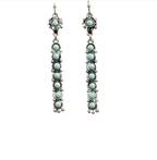 Blazin Roxx Turquoise Stone Bar French Hook Earrings