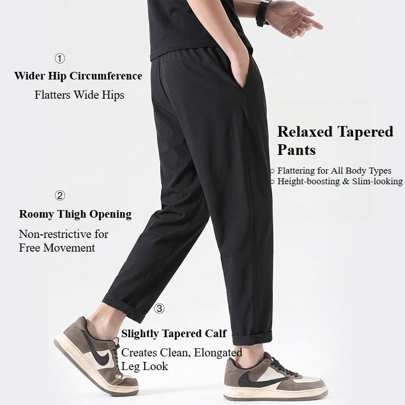 Men Ice Silk Quick Dry Lightweight Outdoor Casual Pants