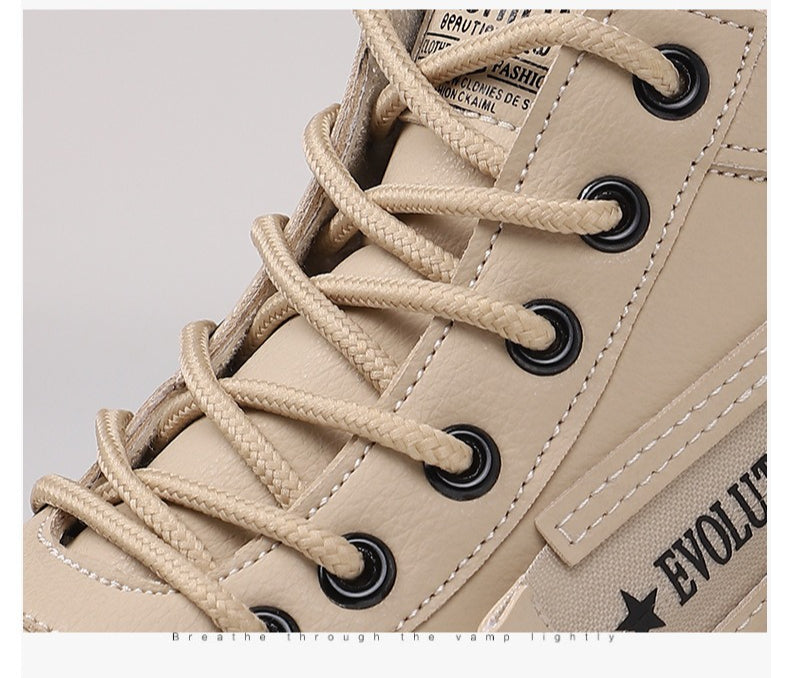 Women's New Mid-Calf Snow Boots - Stylish Fleece-Lined Thickened Waterproof Lace-Up