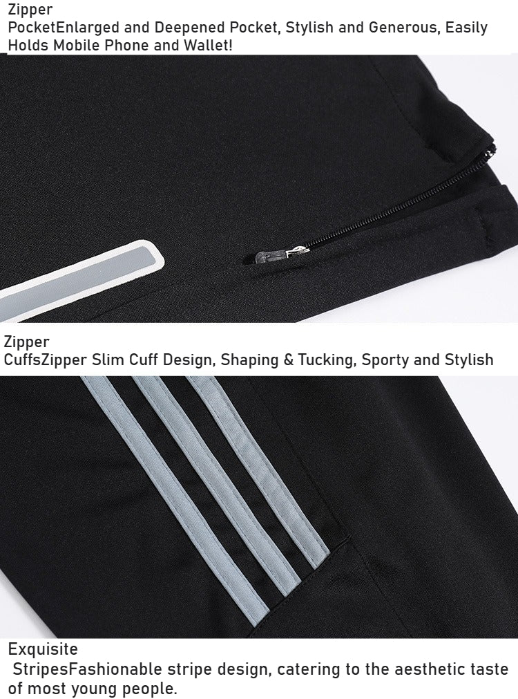 Basketball trousers men's casual trousers quick-drying trousers appearance trousers training trousers side three bars sports trousers football running trousers