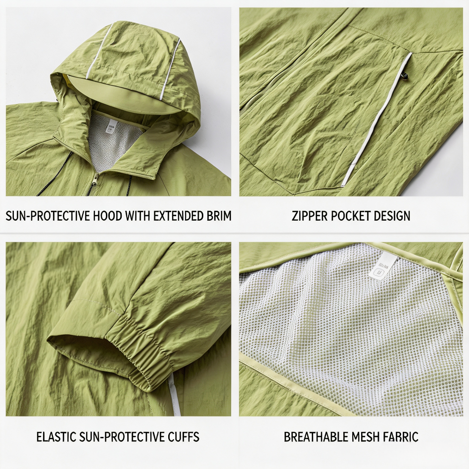 Lightweight Reflective UPF50+ Sun Protection Jacket Anti‑Bacterial Quick Dry for Men & Women