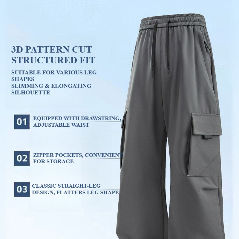 Men's Softshell Winter Cargo Pants Wind & Water Resistant Outdoor Hiking Trousers