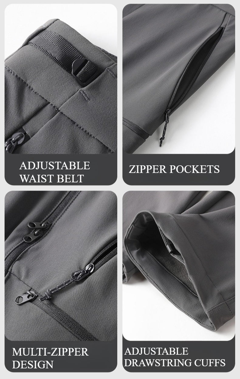 Wenhouu Men's Softshell Waterproof Tactical Hiking Cargo Pants