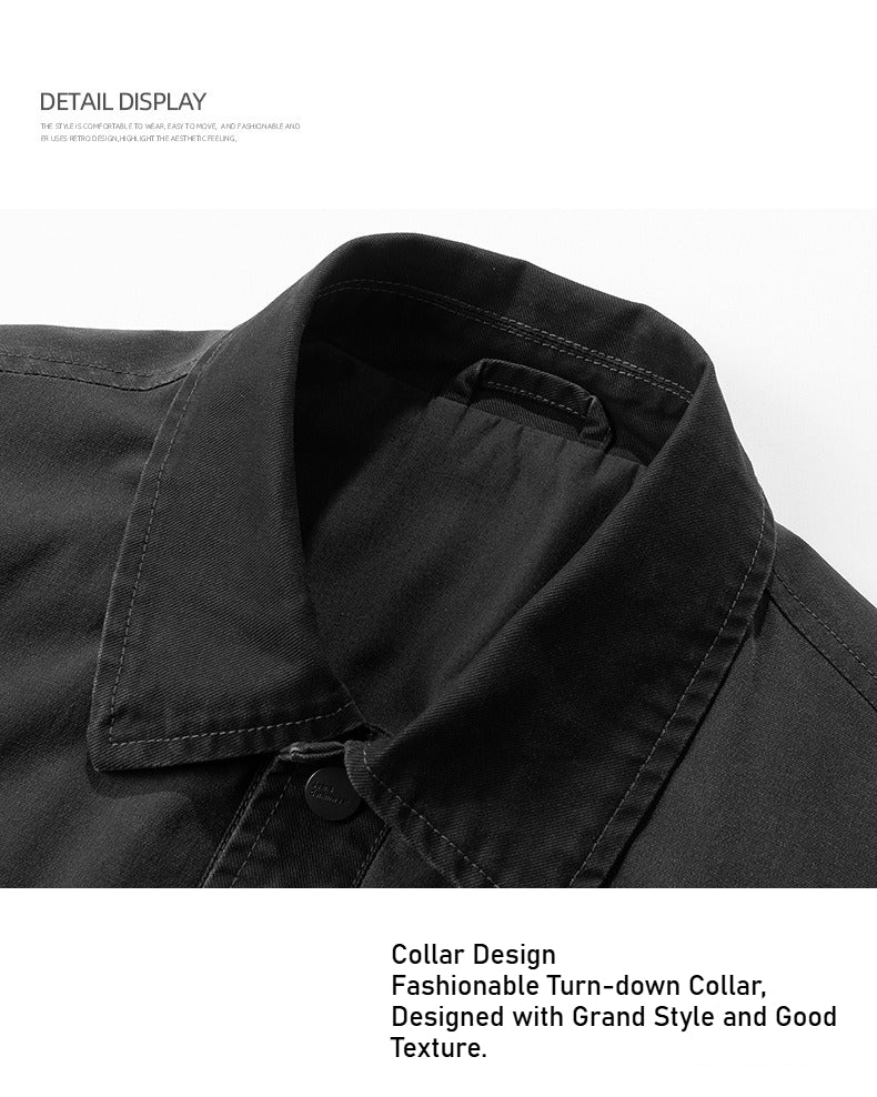 Spring and autumn casual men's jacket jacket fashion youth Japanese holiday two trendy men fashion versatile coat men