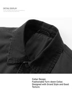 Spring and autumn casual men's jacket jacket fashion youth Japanese holiday two trendy men fashion versatile coat men