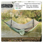 Quick‑Setup Hammock with Mosquito Net, Outdoor Camping Anti‑Mosquito Hammock for Single & Double Person