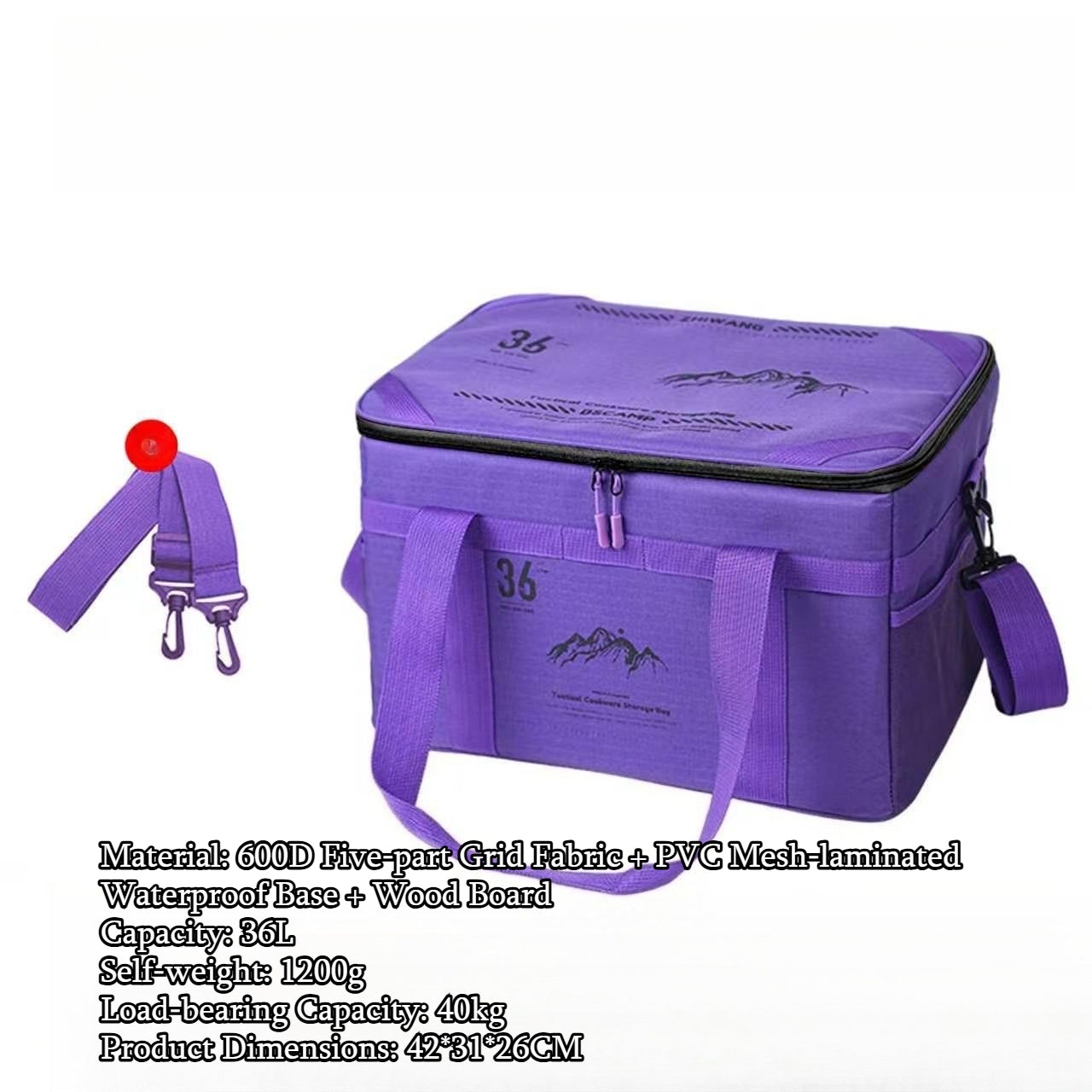 Multi‑Functional Tactical Camping Storage Bag with Table Board, Portable Outdoor Sundries Gear Pouch