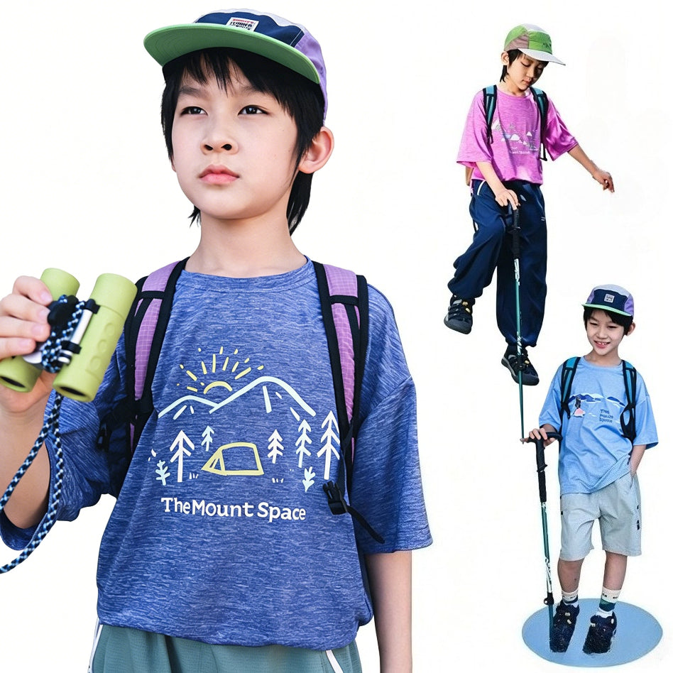 Mountain Style Nature Print Quick-Dry Short Sleeve T-Shirt