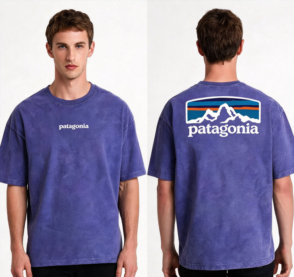 Patagonia Men's P-6 Logo Washed Vintage Short Sleeve T-Shir