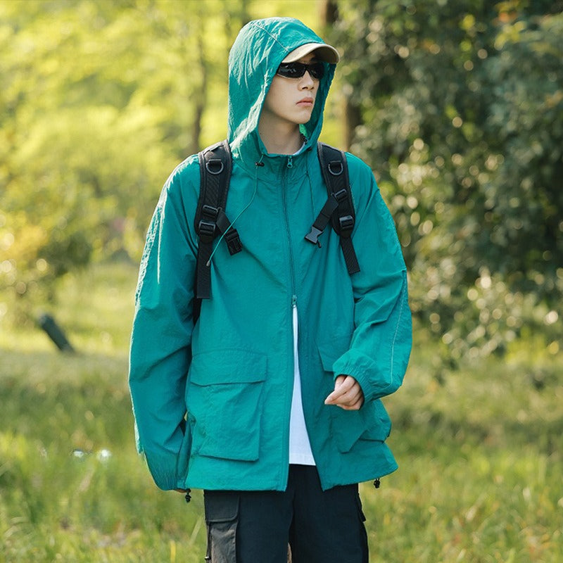 Unisex UPF50+ Reflective Sun Protection Jacket | Water‑Repellent Anti‑Mosquito Outdoor Spring Coat