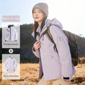 3‑in‑1 Hooded Outdoor Jacket, Windproof Waterproof Warm for Hiking & Travel