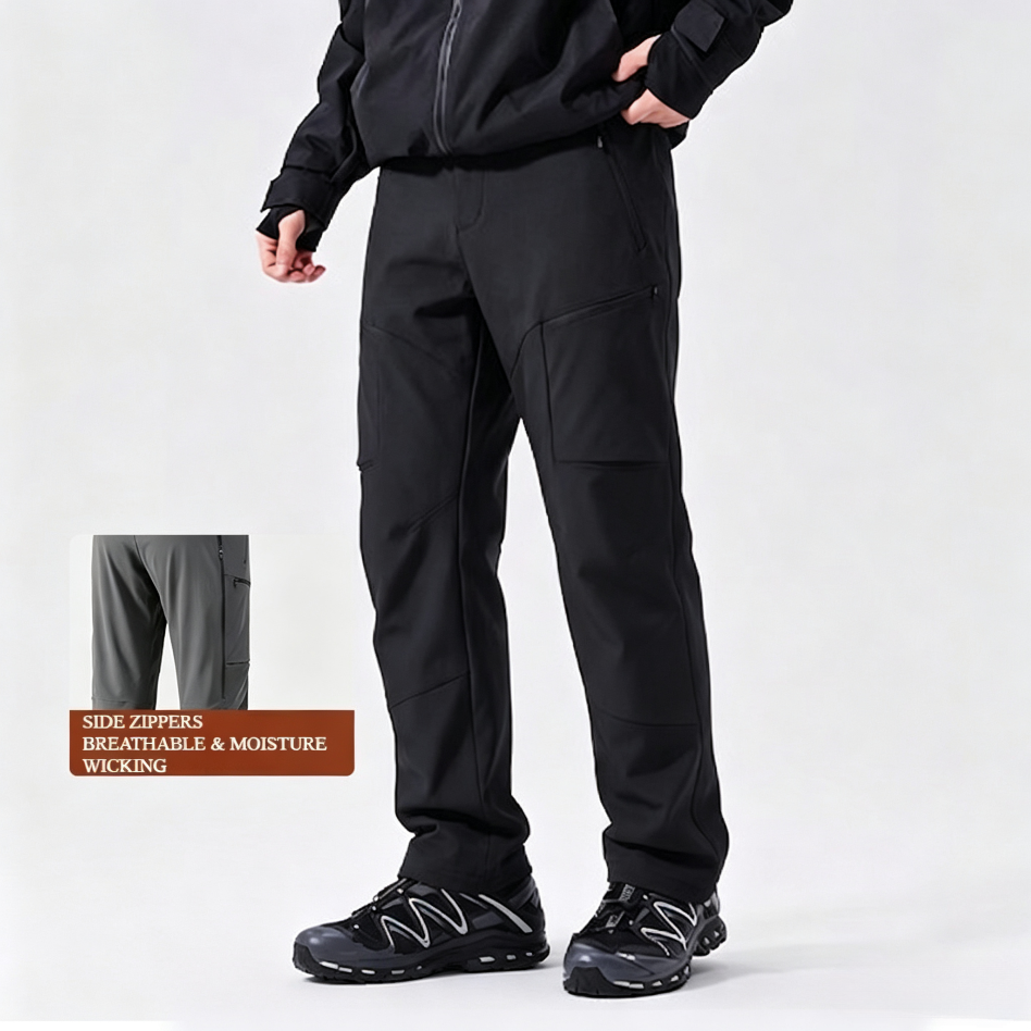 Wenhouu Men's Softshell Waterproof Tactical Hiking Cargo Pants