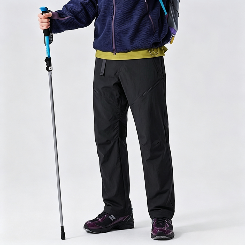 Unisex Waterproof Breathable Hiking Pants, Stretch Straight‑Leg Outdoor Casual Trousers