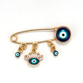 Evil Eye Brooch/Ball Pin