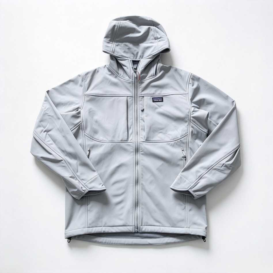 Patagonia Men's Soft Shell Hooded Jacket | Fleece Lined Windproof Outdoor Coat