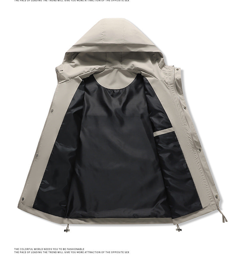 Youth popular jacket, the same Japanese simple style for men and women, versatile windproof and rainproof jacket