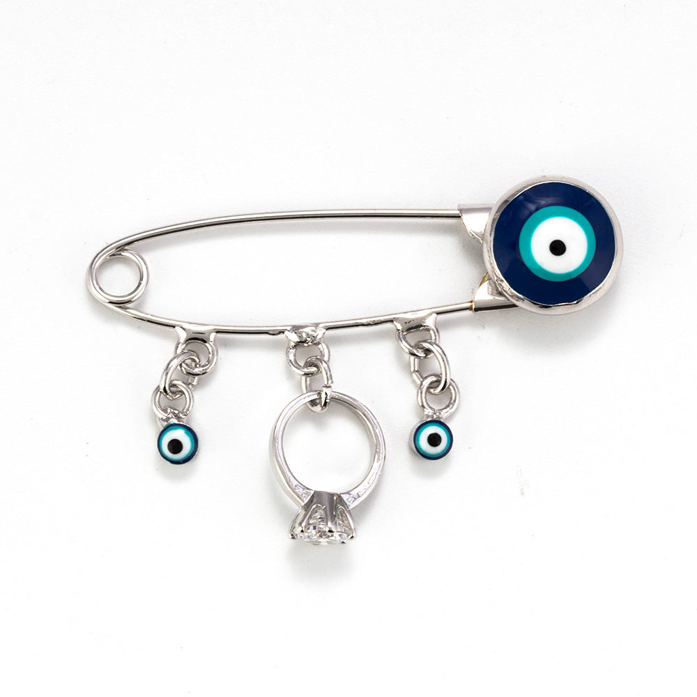 Evil Eye Brooch/Ball Pin