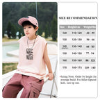 Boys Summer Pure Cotton Sleeveless T-Shirt Casual Vest Top