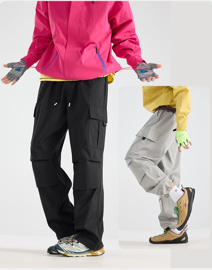 Unisex Windproof Waterproof Scratch‑Resistant Straight‑Leg Outdoor Cargo Pants