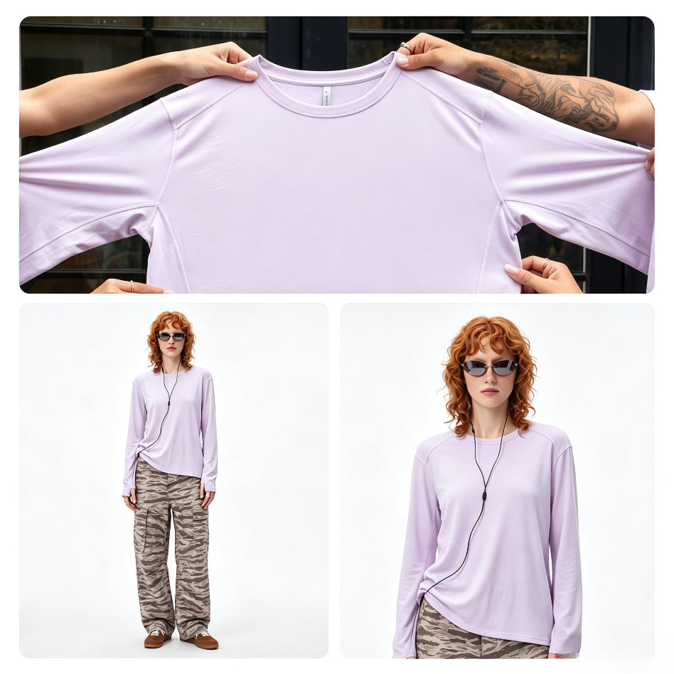 Men Women Modal Basic Top Soft Breathable Casual T‑Shirt