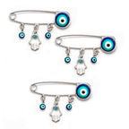 Evil Eye Brooch Clip Collar Pin