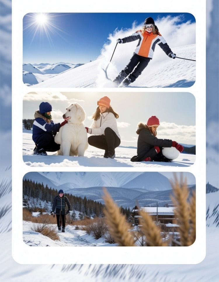 Winter Fleece-Lined Thickened Gloves - Touchscreen Ski Outdoor Cycling Windproof Warm