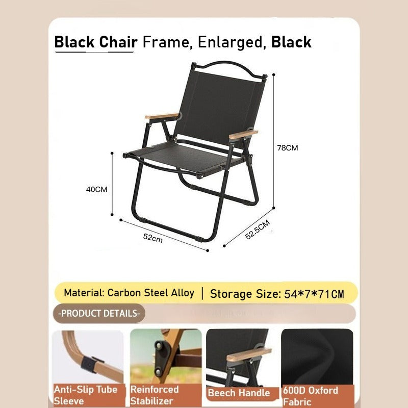 Camping Outdoor Folding Chair - Portable for Beach, Vendor & Catering Needs