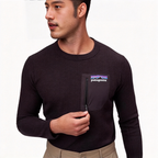 Patagonia Men's R1 Air Crew Long Sleeve Shirt, Waffle Fleece Outdoor Top