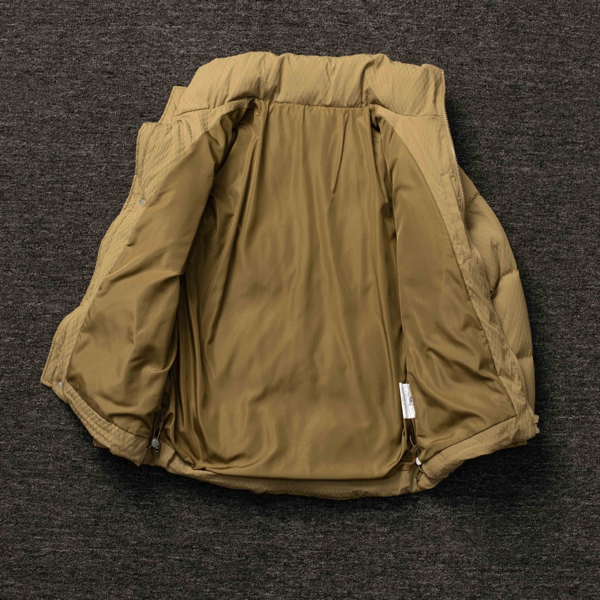 Men's Winter New Down Jacket - High-End Stand Collar Leather-Trim Pockets