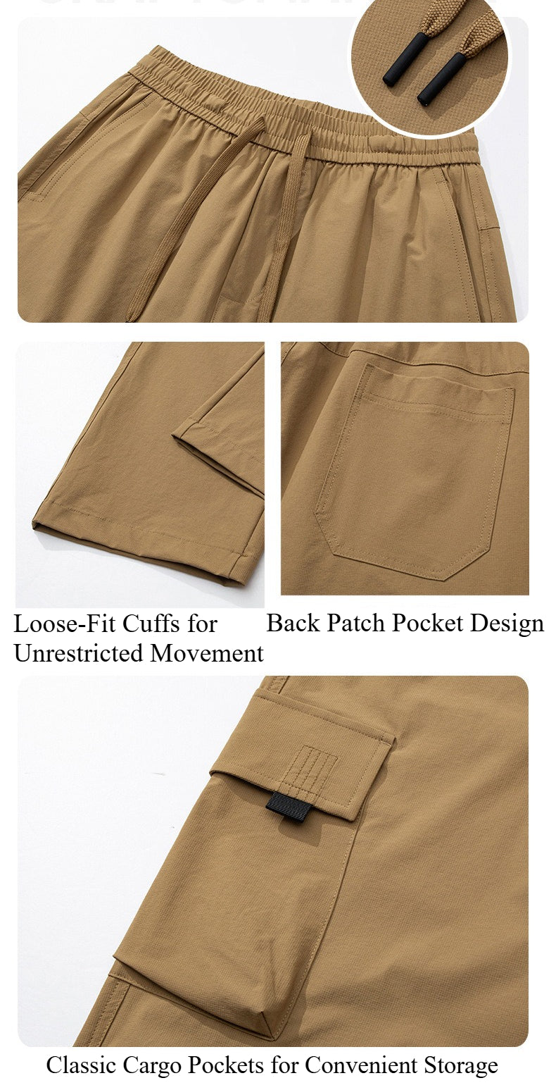 Unisex Wide‑Leg Cargo Pants, Fleece Lined Water Resistant Outdoor Loose Trousers, Customizable
