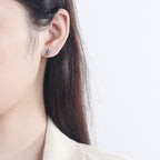 Nature Cast Metalworks Aspen Leaf Sterling Silver Post Earring