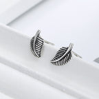 Nature Cast Metalworks Aspen Leaf Sterling Silver Post Earring