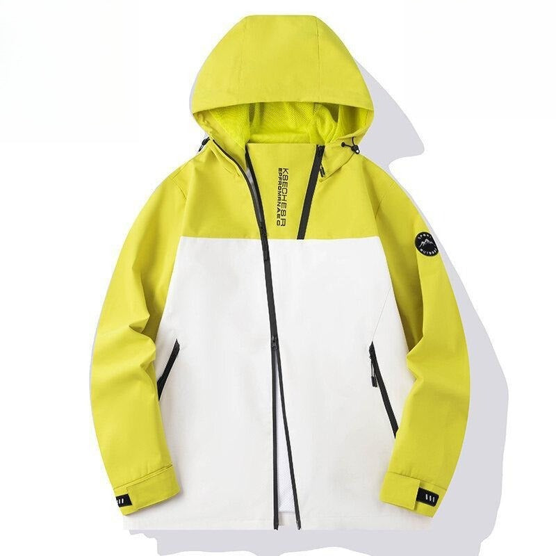 Autumn and winter three-proof jacket for men and women outdoor sports waterproof mountaineering hooded jacket