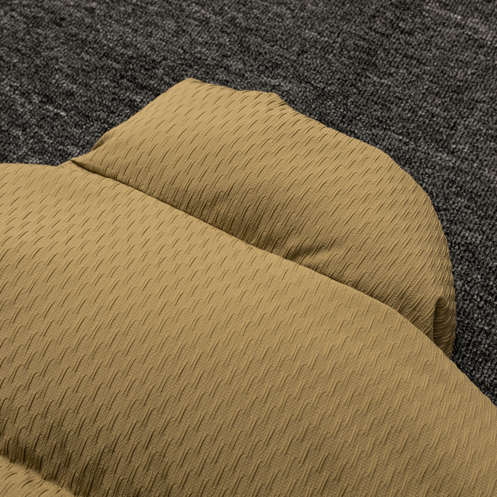 Men's Winter New Down Jacket - High-End Stand Collar Leather-Trim Pockets