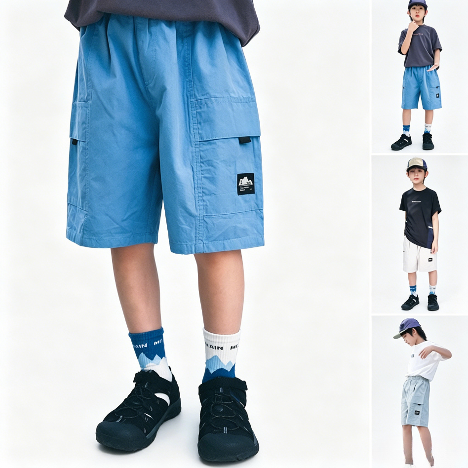 Outdoor-Inspired Style Lightweight Boys' Cargo Shorts