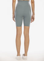 High waist five-point pants sports fitness short medium pants high elasticity