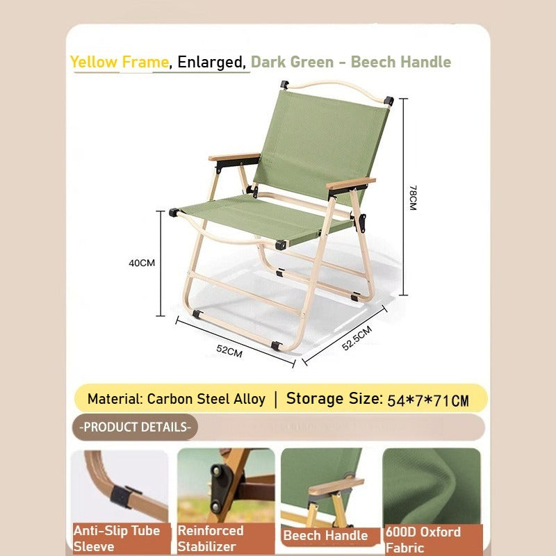 Camping Outdoor Folding Chair - Portable for Beach, Vendor & Catering Needs