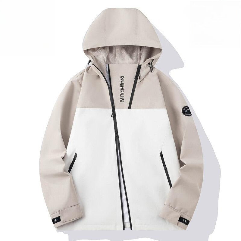 Autumn and winter three-proof jacket for men and women outdoor sports waterproof mountaineering hooded jacket