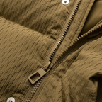 Men's Winter New Down Jacket - High-End Stand Collar Leather-Trim Pockets