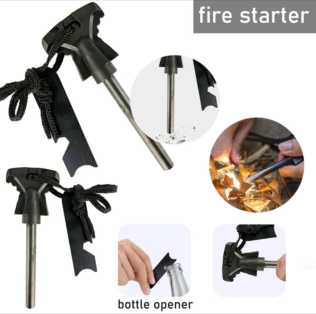 Kit de supervivencia SOS multifuncional: emergencias para acampar al aire libre y aventuras en la naturaleza.