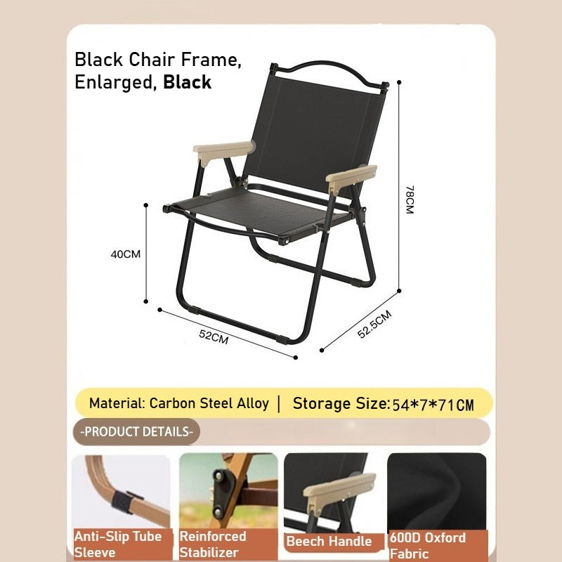 Camping Outdoor Folding Chair - Portable for Beach, Vendor & Catering Needs