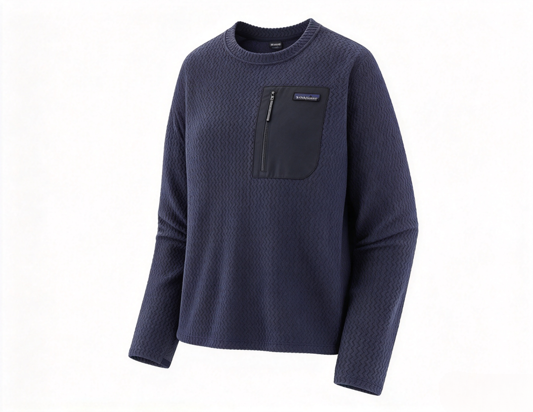 Patagonia Men's R1 Air Crew Long Sleeve Shirt, Waffle Fleece Outdoor Top