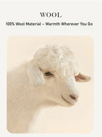 Pure wool warm ear protection hat winter windproof ski pullover hat