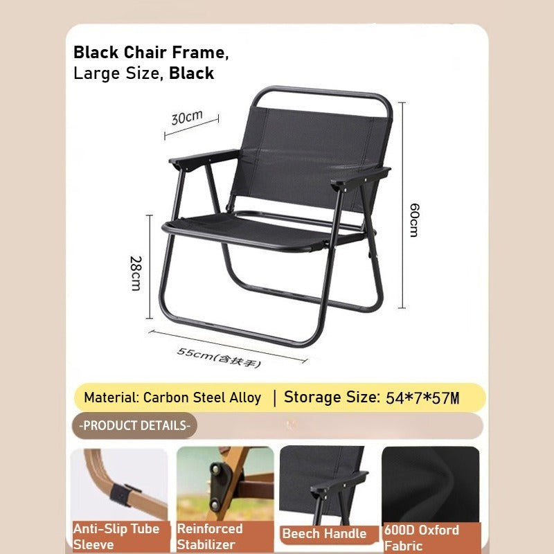 Camping Outdoor Folding Chair - Portable for Beach, Vendor & Catering Needs
