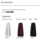 2025 autumn new American casual men's pants, straight loose sweatpants, trendy long sweatpants