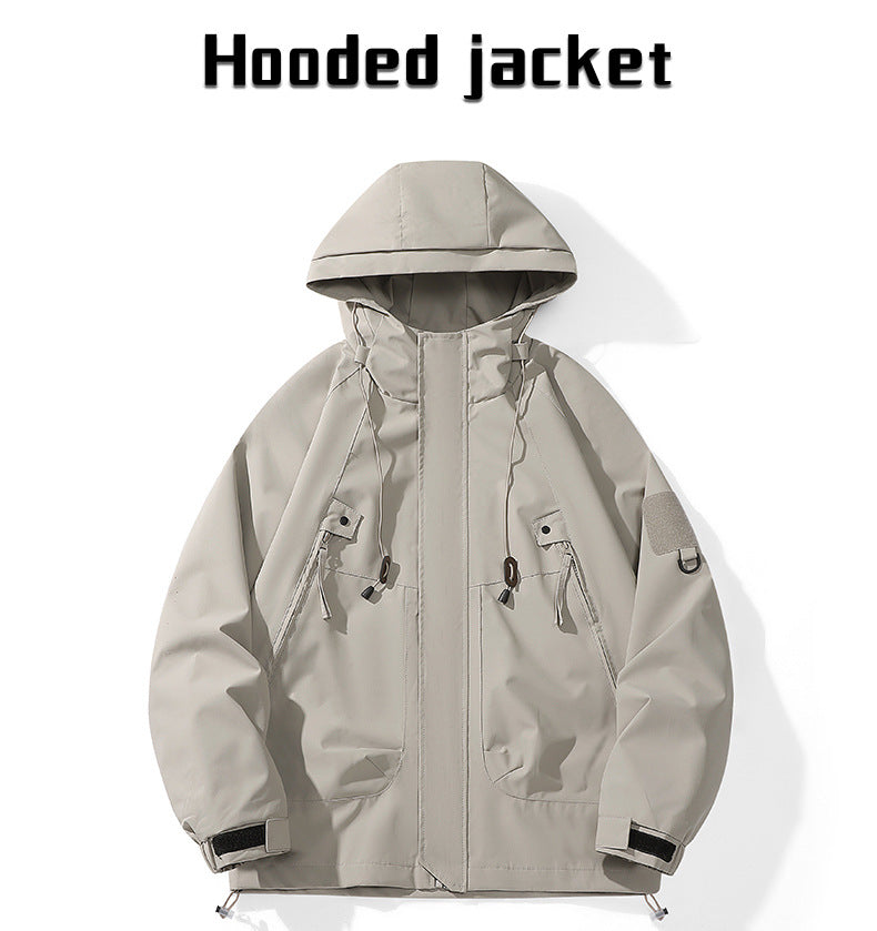 Youth popular jacket, the same Japanese simple style for men and women, versatile windproof and rainproof jacket