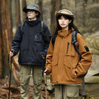 Mountain windproof and waterproof jacket men's and women's large size jacket new outdoor couple mountaineering suit men's single punch jacket