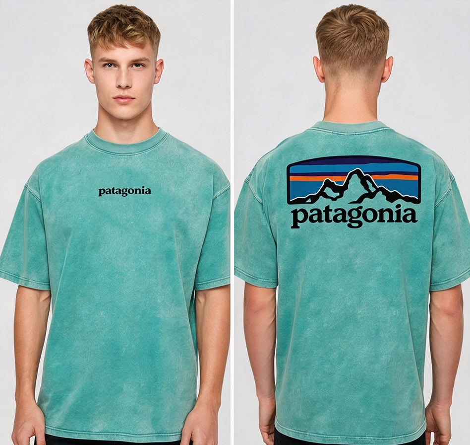 Patagonia Men's P-6 Logo Washed Vintage Short Sleeve T-Shir